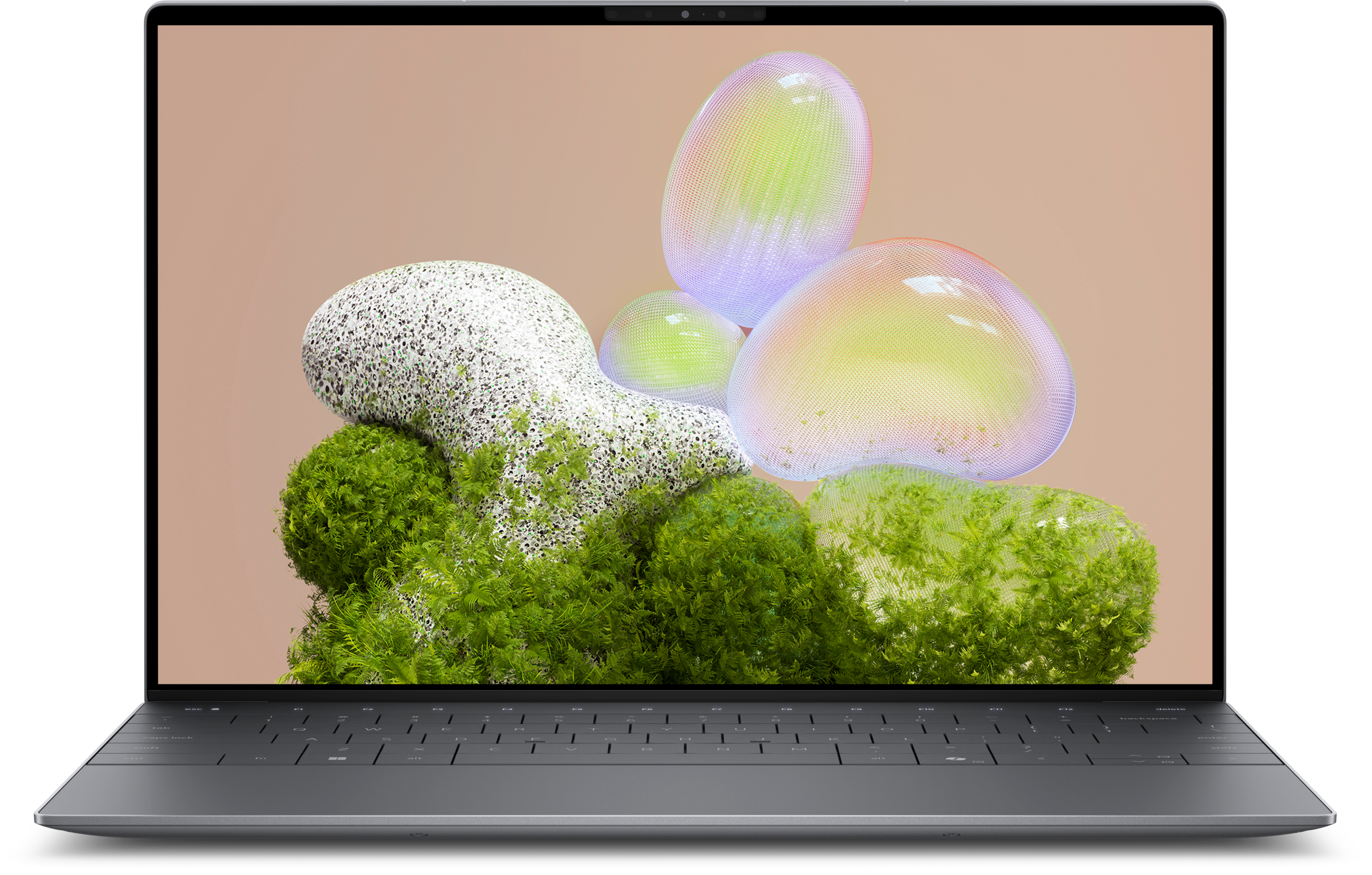 View forward-facing Dell XPS 13 9350 non touch notebook computer