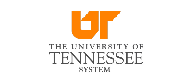 Logo for The University of Tennessee System with an orange UT and gray text.