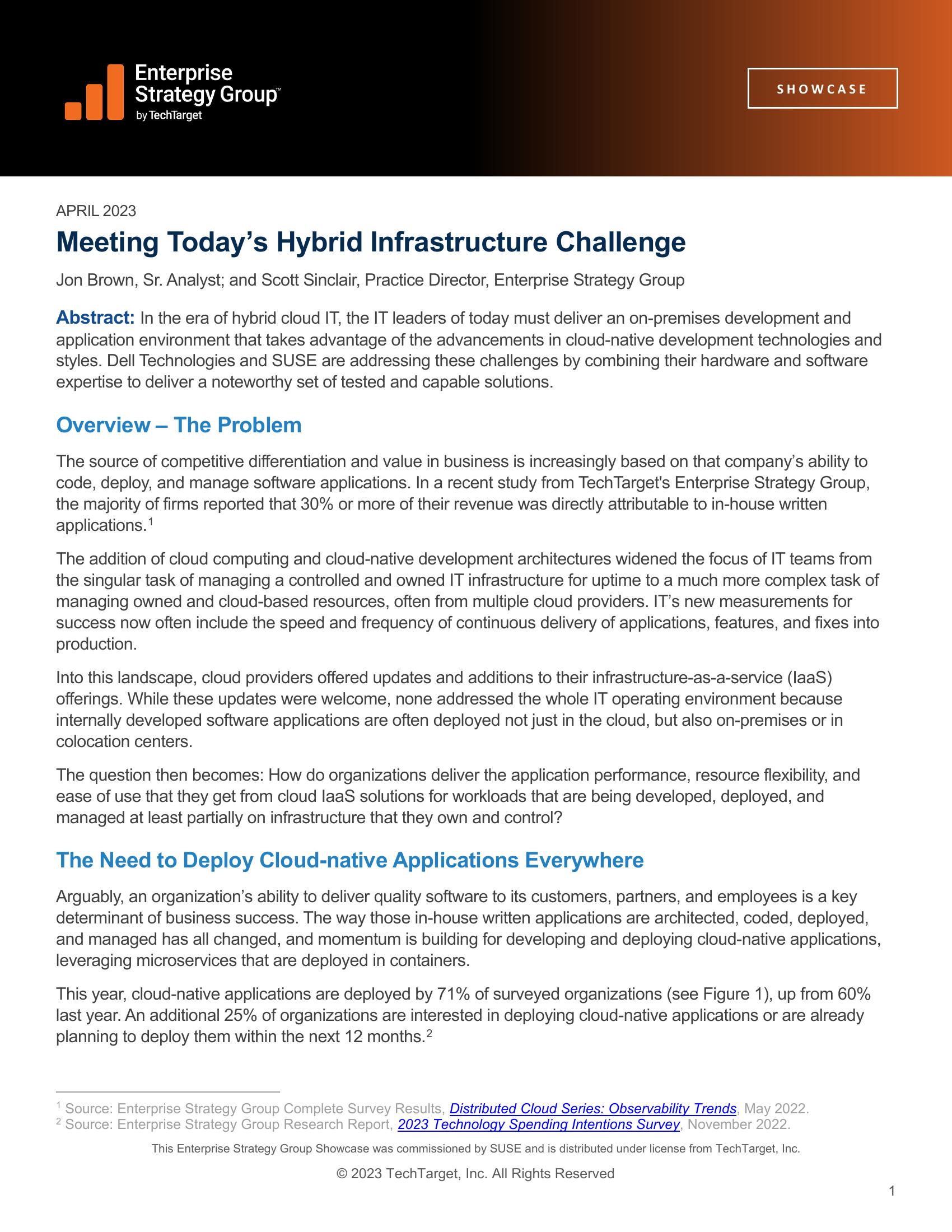 Meeting Today’s Hybrid Infrastructure Challenge