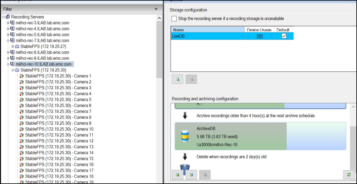 This image shows PowerScale configured as Archive storage.