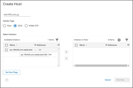  Adding an iSCSI initiator automatically