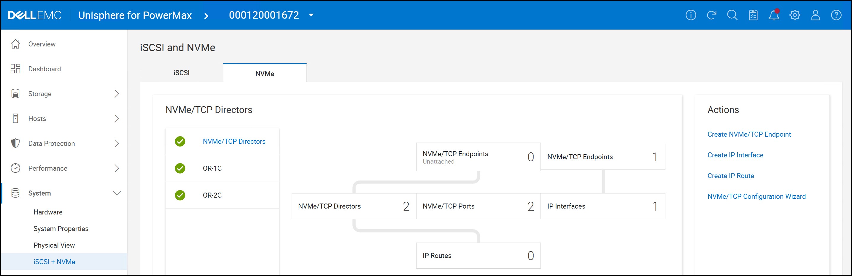 NVMe/TCP configuration in Unisphere