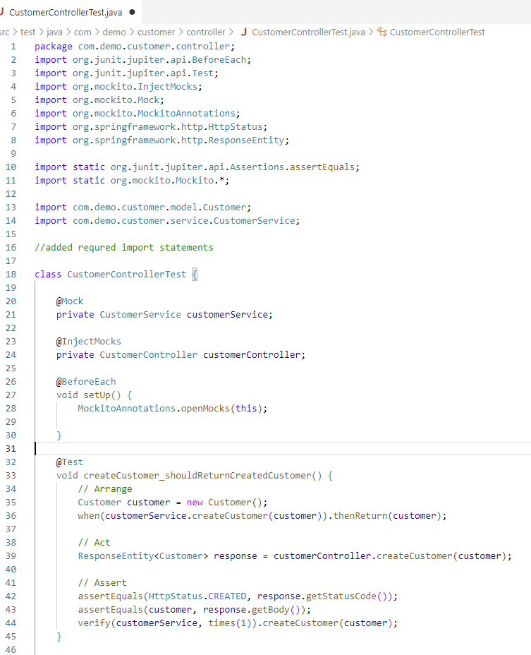 A screenshot of copilot ‘/fix’ prompt to fix errors in the code