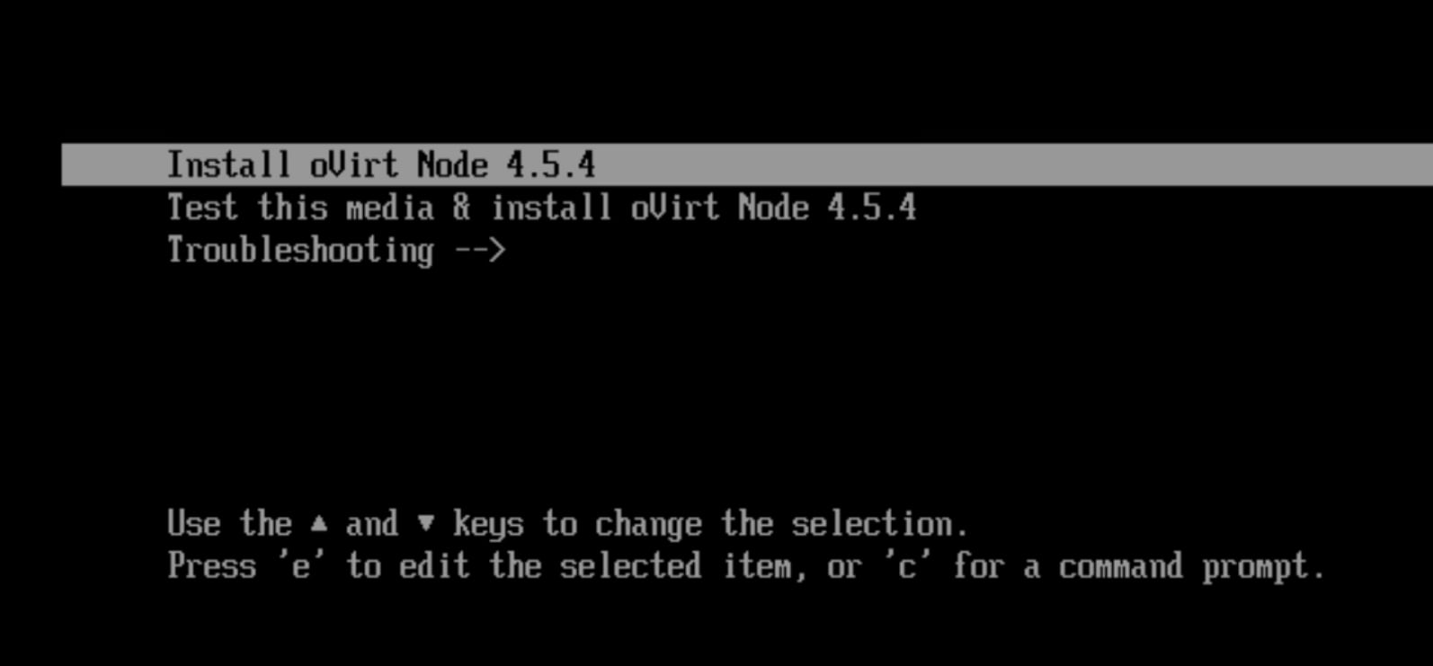 Figure 11. oVirt iso install – step 2