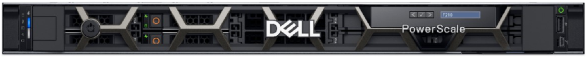 This figure shows a photo of the Dell PowerSwitch F210 node.