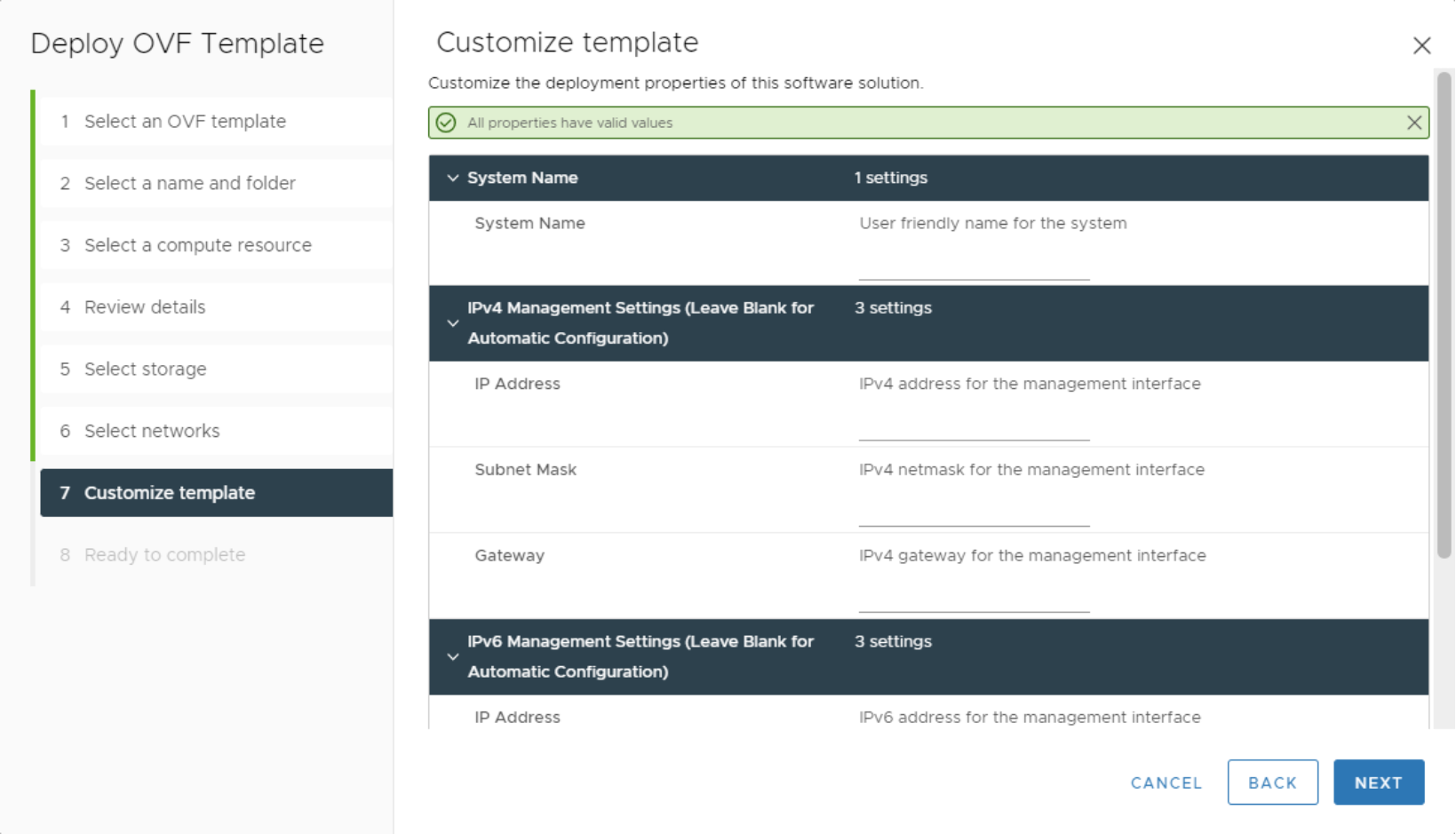 UnityVSA Vmware side deployment of single node system