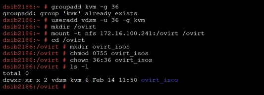 Prepare NFS mount for oVirt