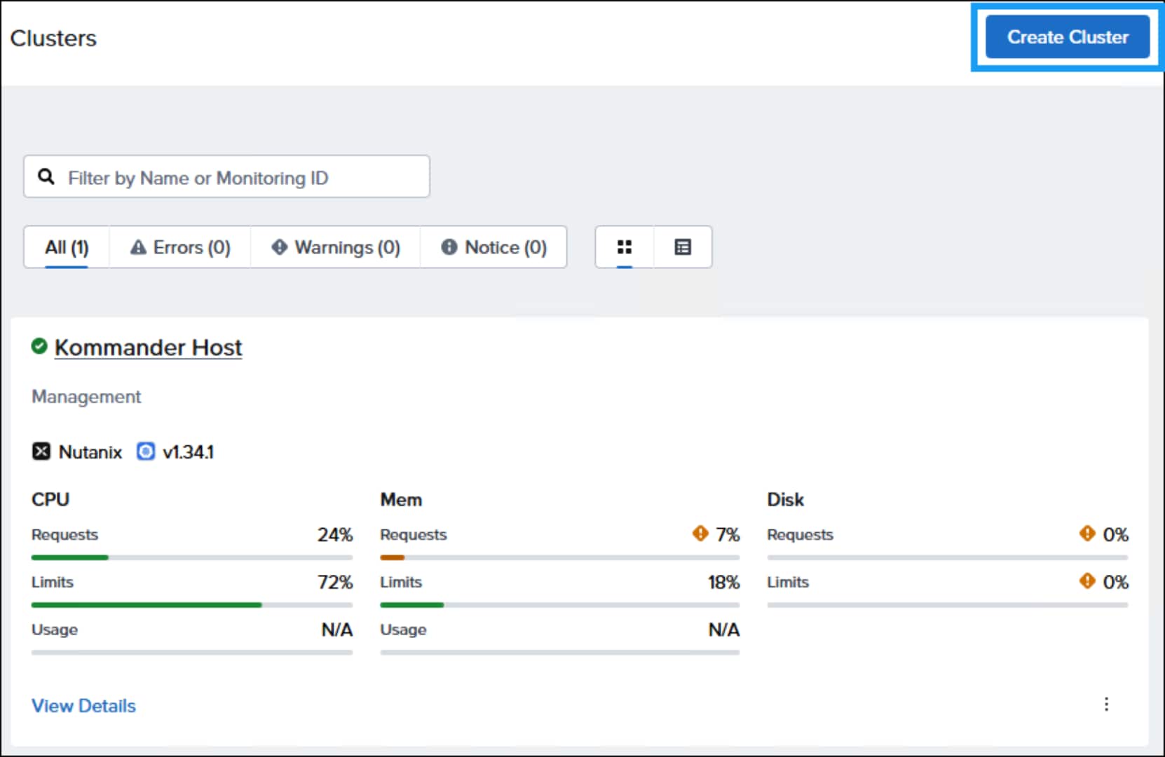 Figure showing create managed (workload) cluster starting workflow