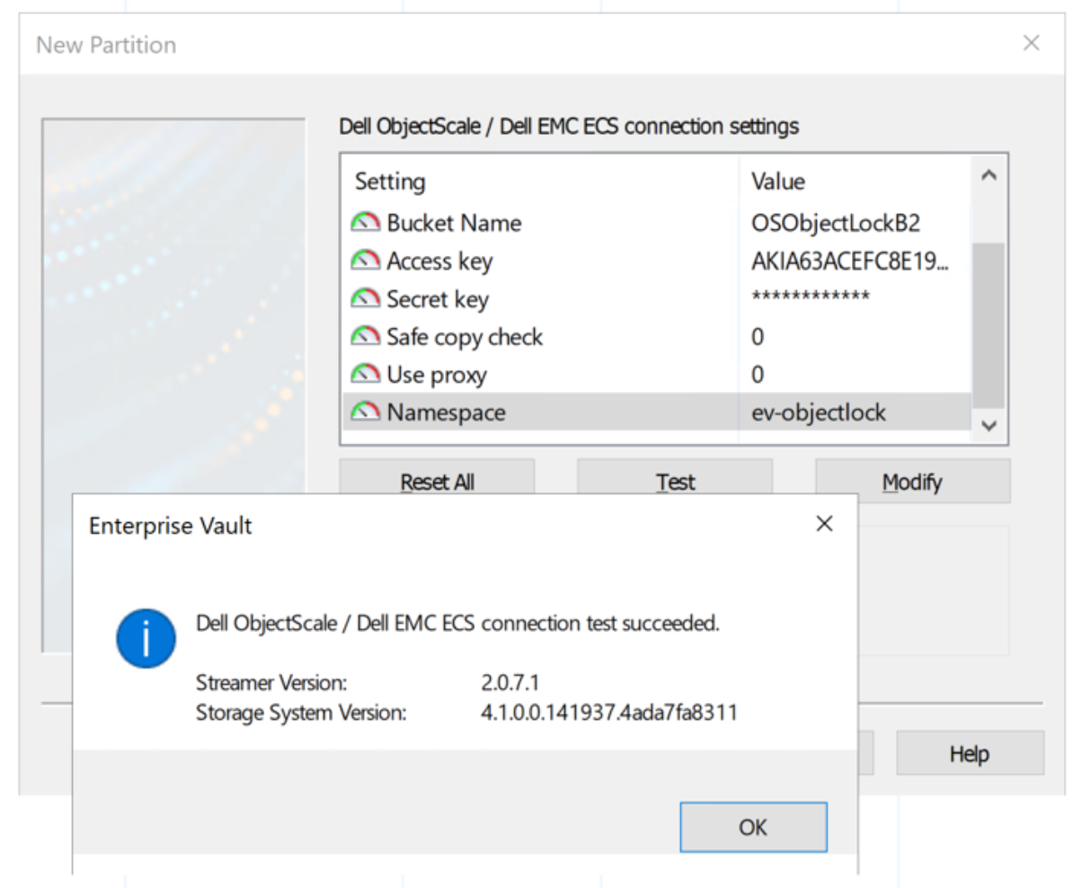 Enter the connectivity details and verification