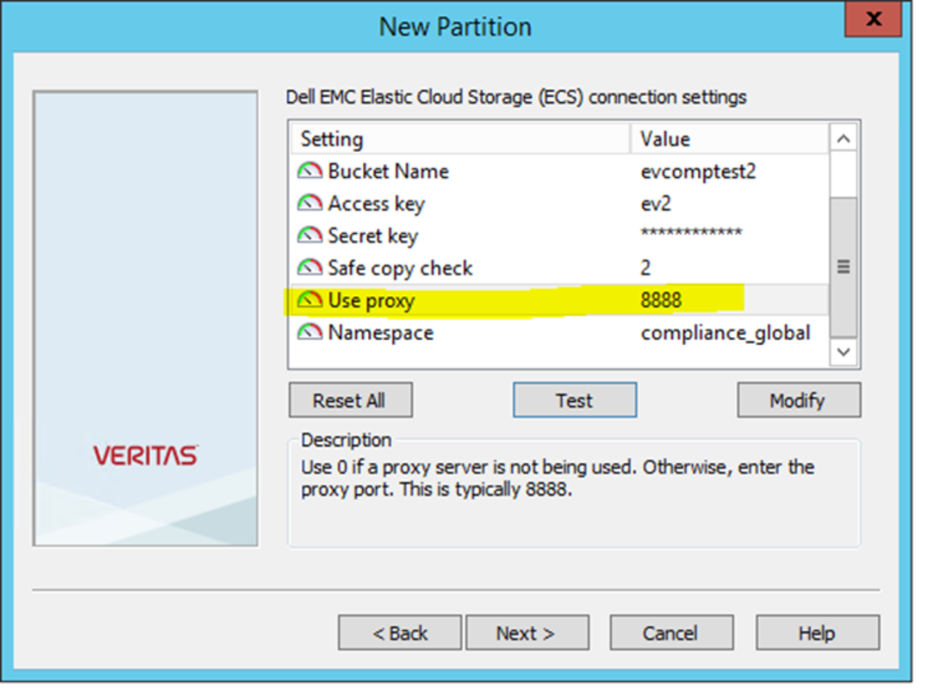 Fiddler change proxy port info