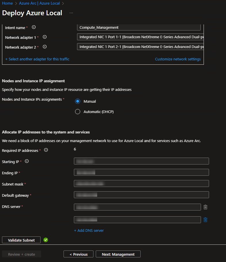 allocate IP addresses to the system and services