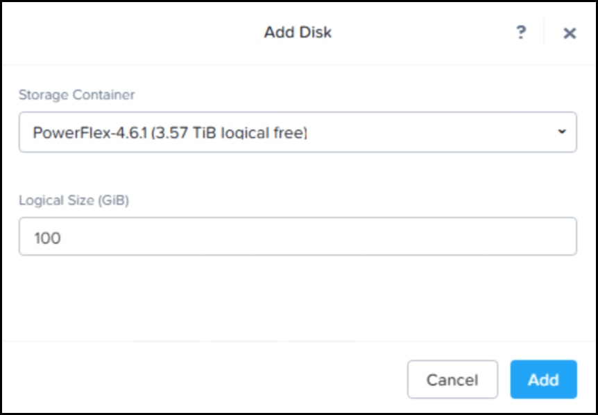 Add new disk to volume group