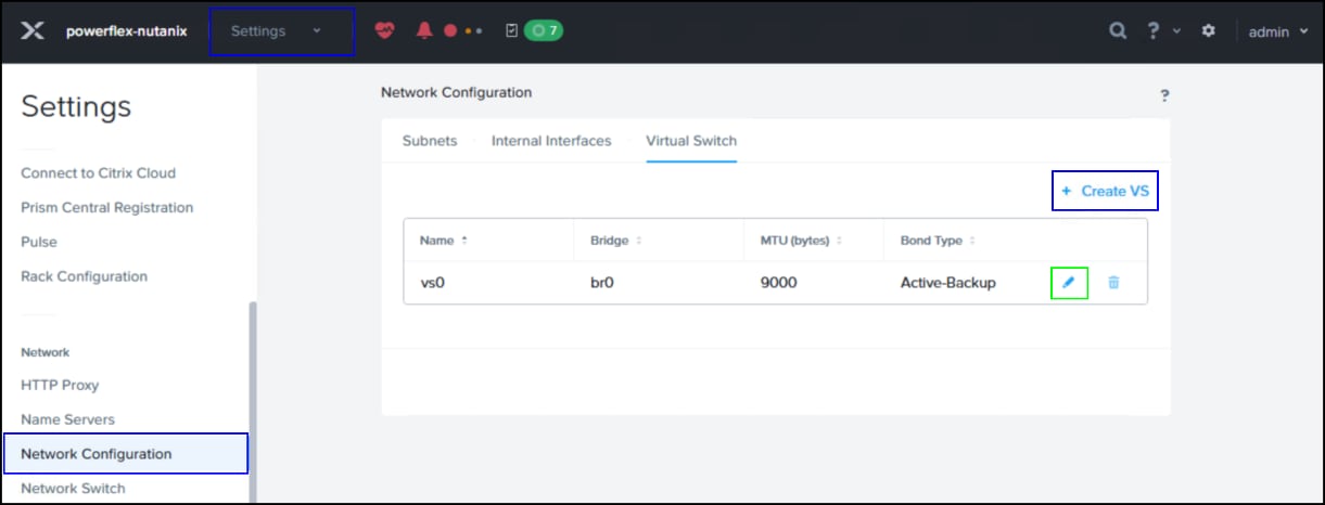 Create a new virtual switch step 1.