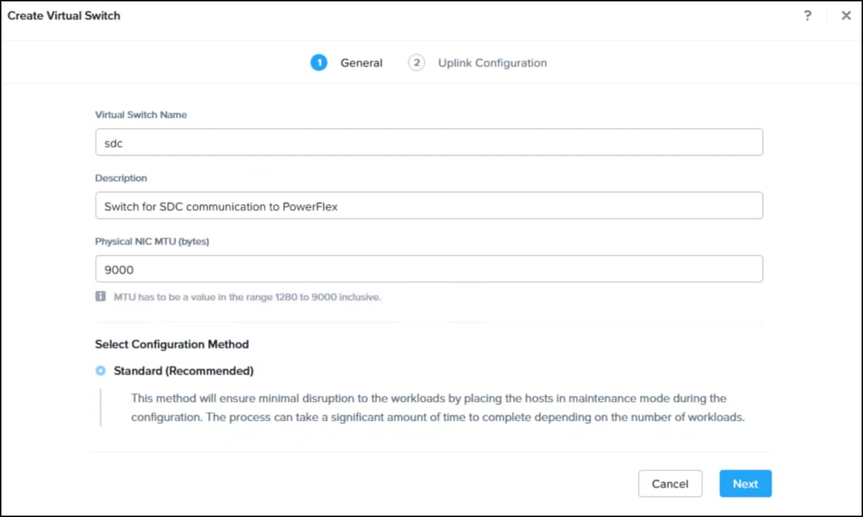 Create a new virtual switch step 2.