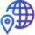 Globe Location Icon
