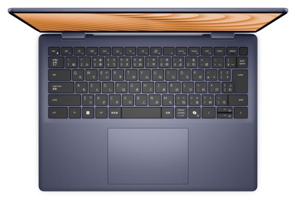 View top-down Dell 14 Plus 2-in-1ノートパソコン