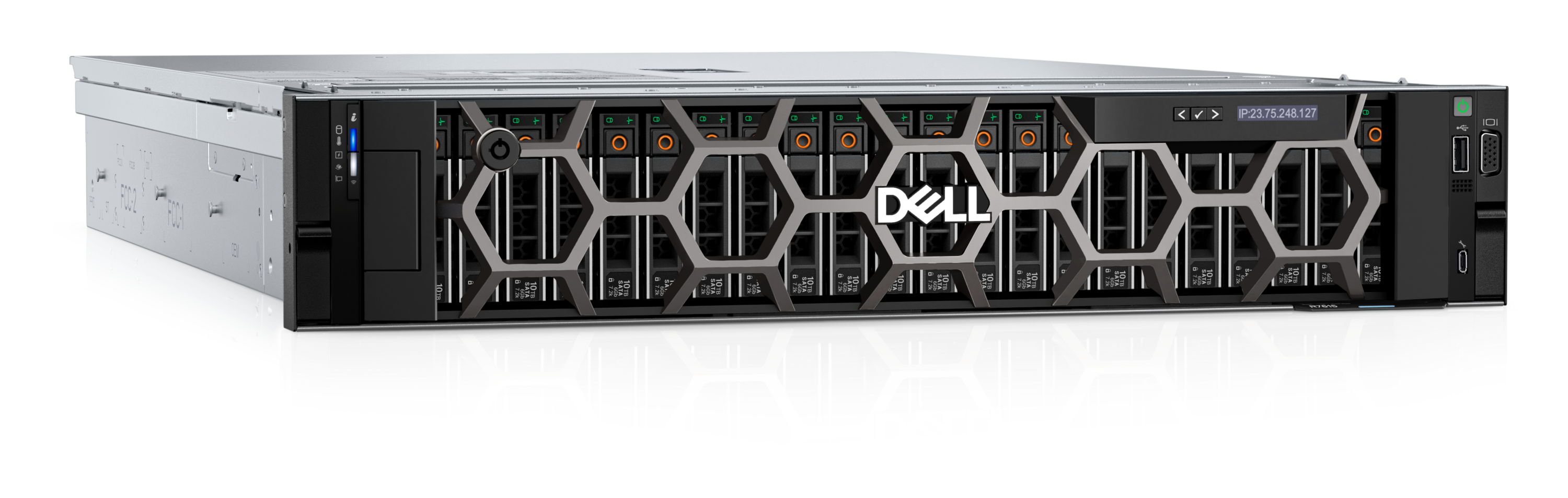 View right-facing PowerEdge R7615 Rack Server