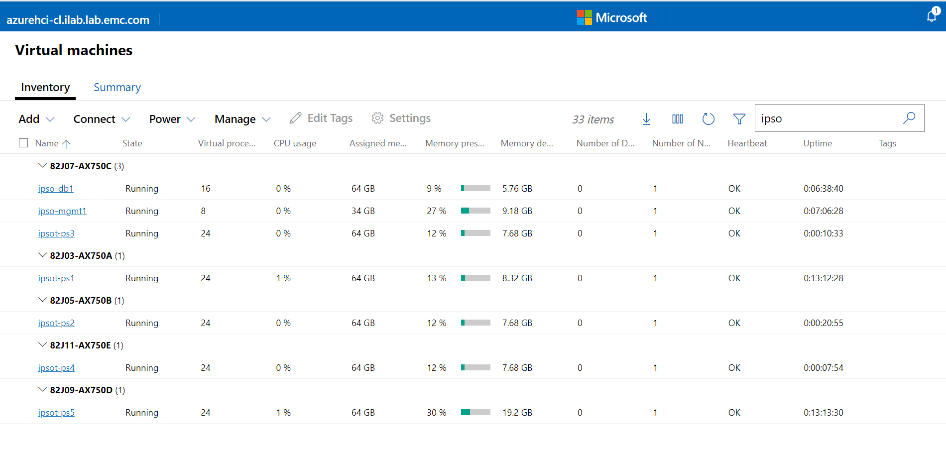 Ipsotek deployment on an Azure cluster