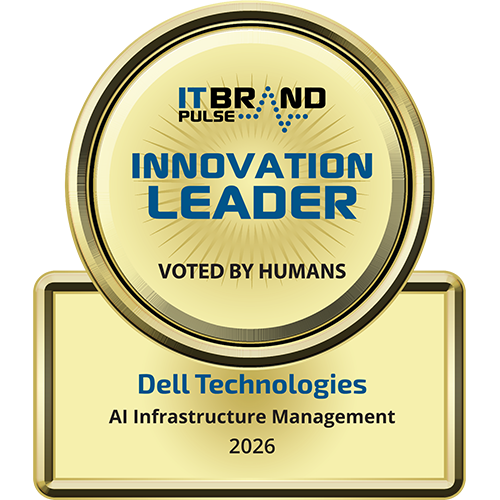 IT Brand Pulse Innovation Leader 2026 award badge for Dell Technologies AI Infrastructure Management