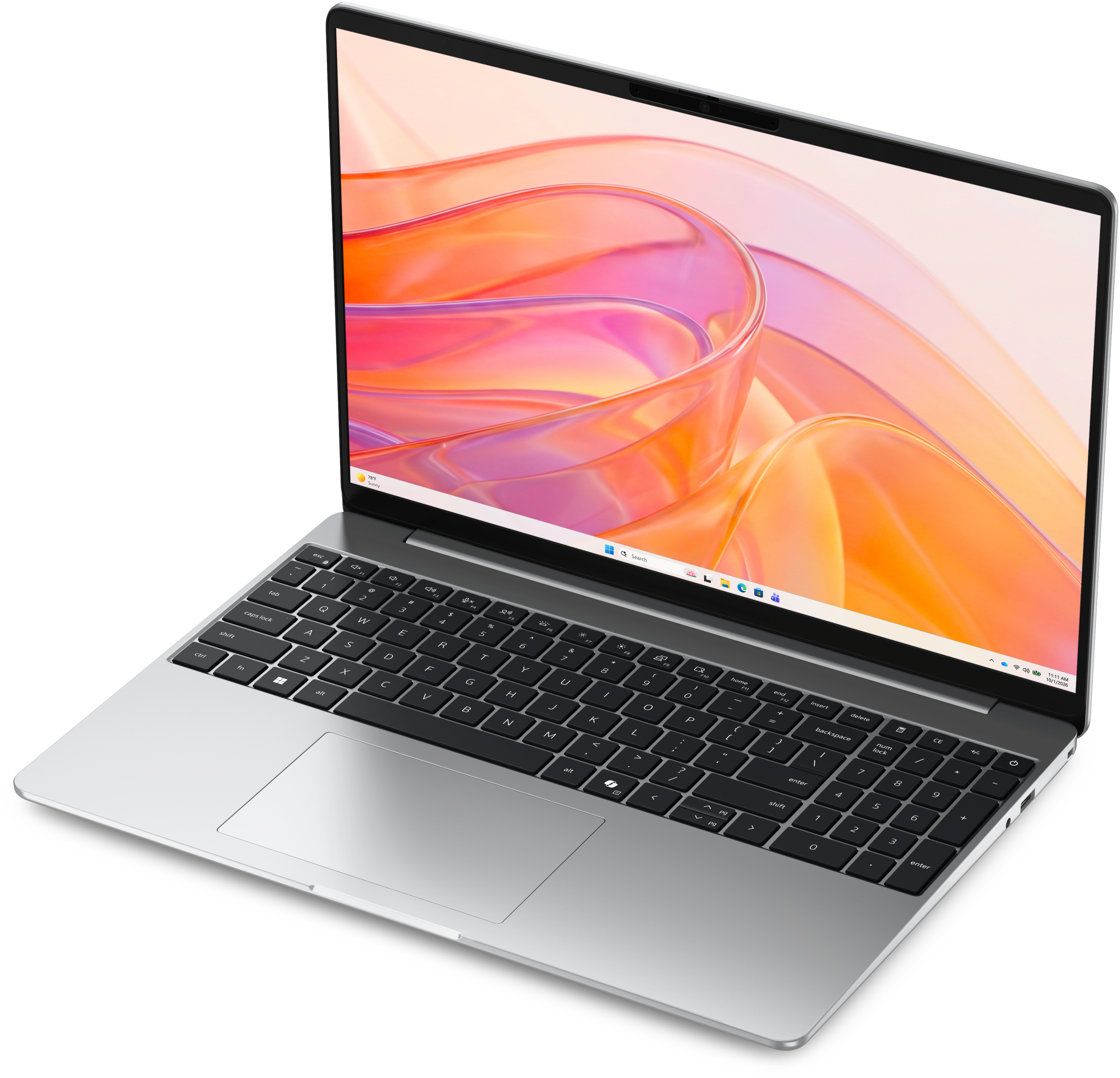 Dell D15266 铂银色 HD RGB 笔记本电脑