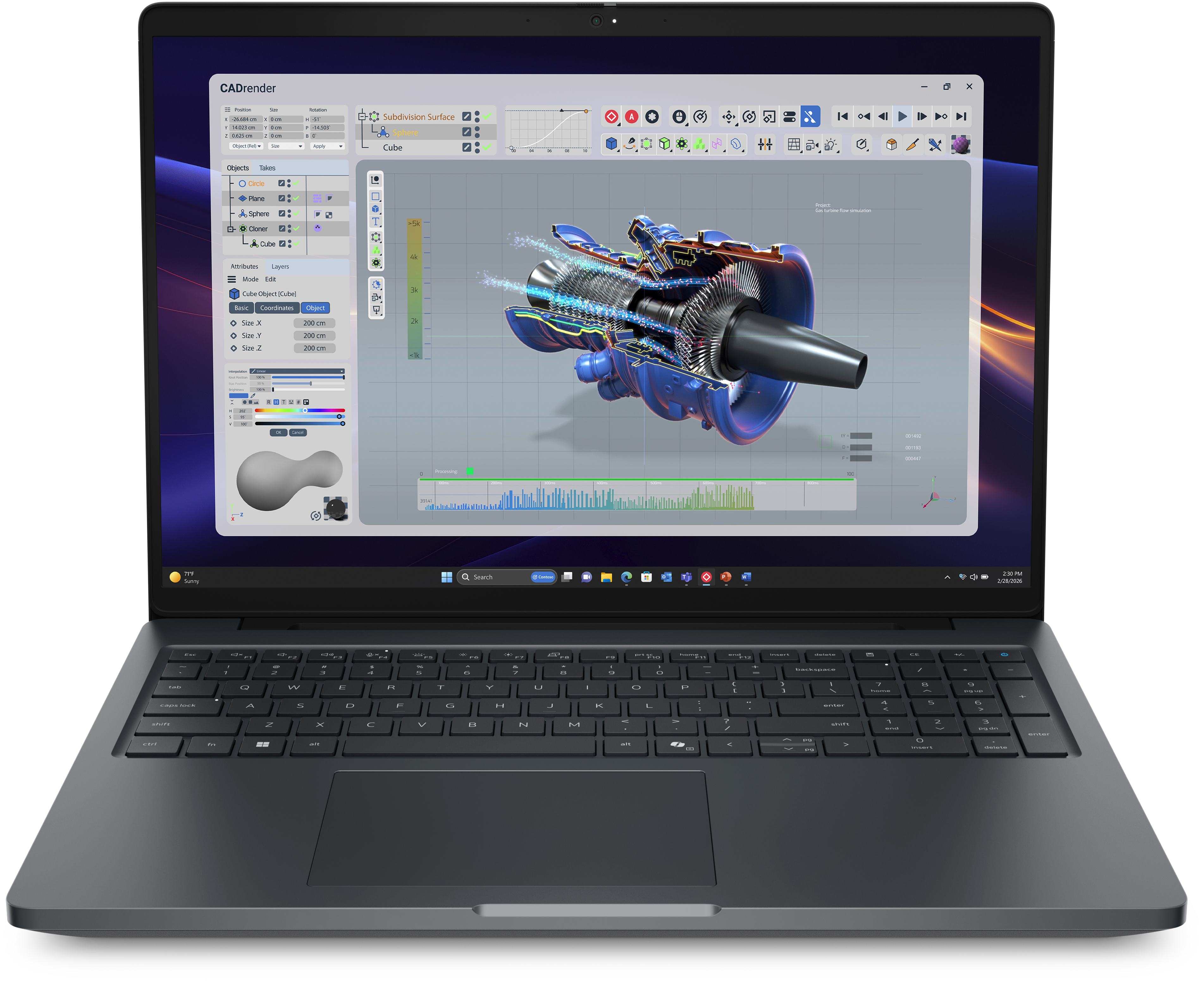 Dell Pro Precision 5-serien bärbar dator 16 med en kreativ design.