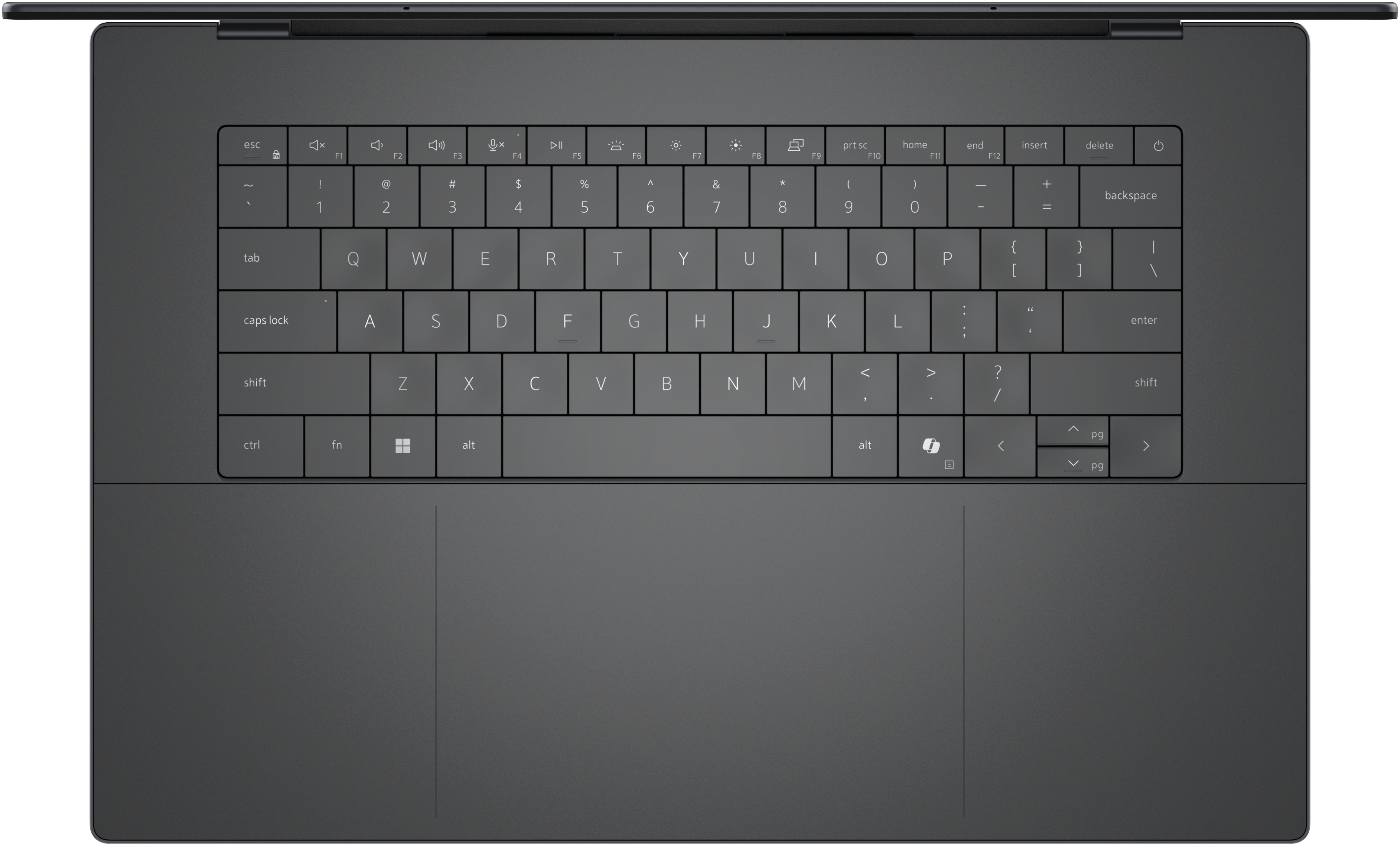 View top-down DX16263 XPS 16 Laptop