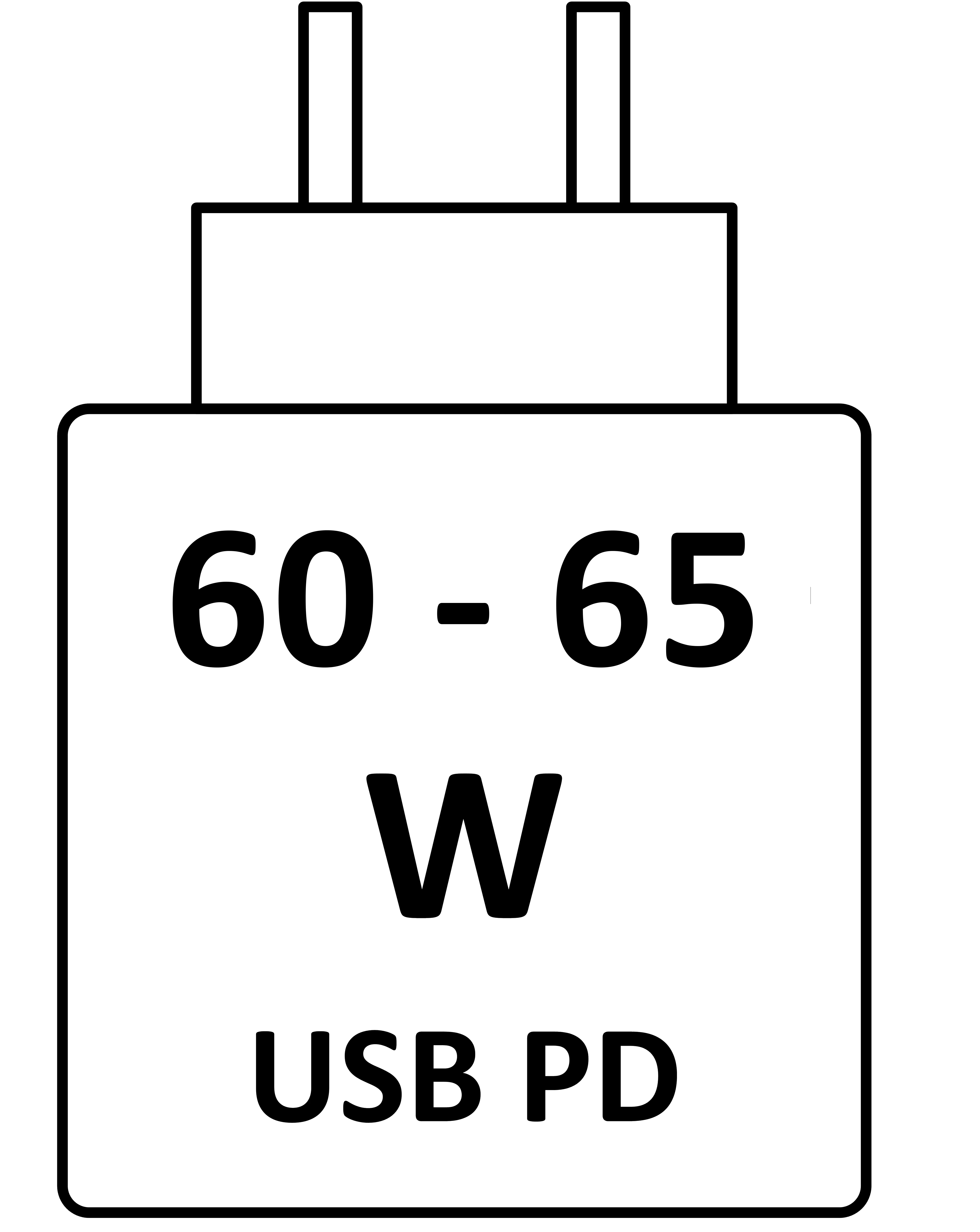 Questo dispositivo si ricarica a 60 W - 65 W