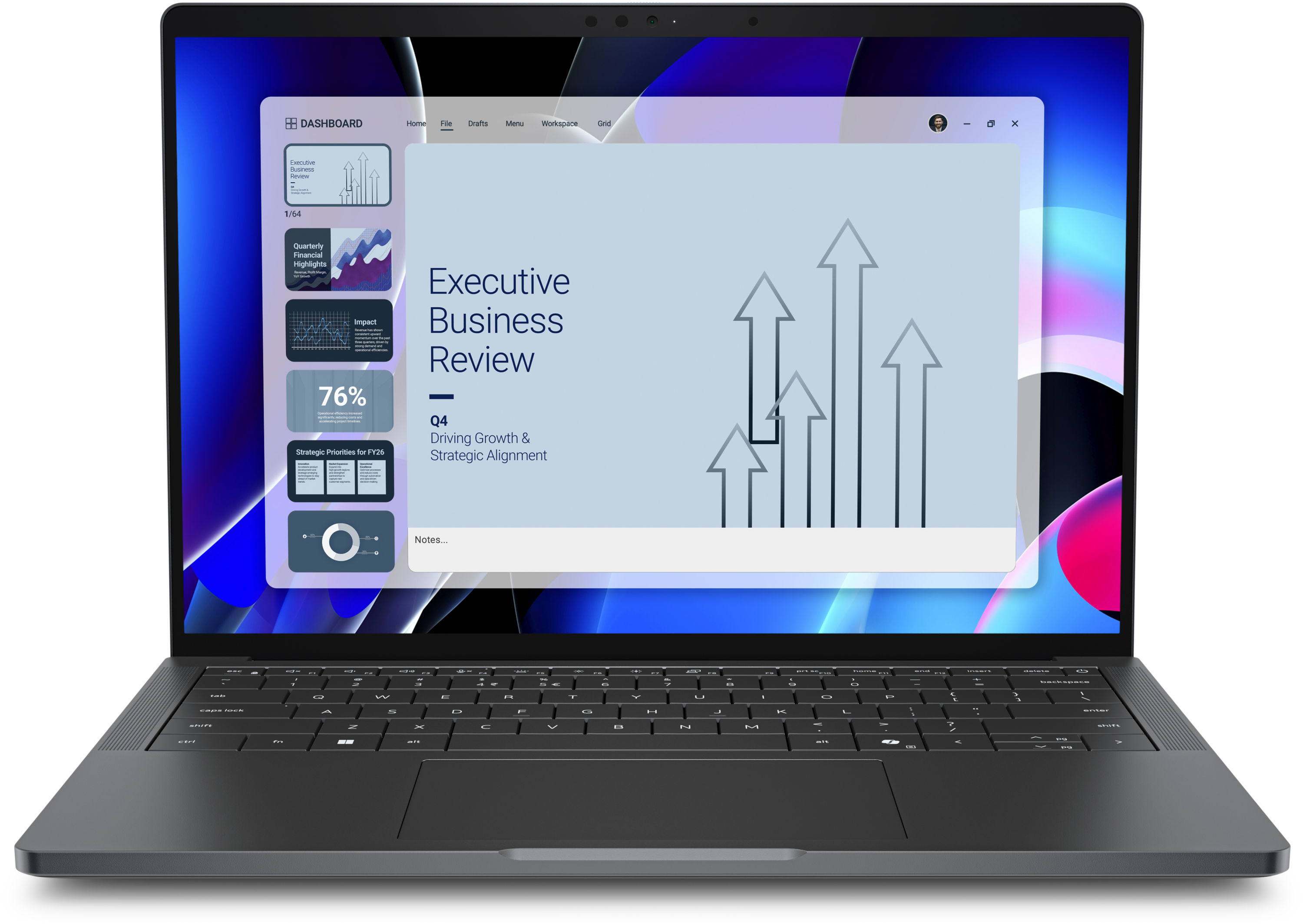 Dell Pro 14 Premium PA14260 laptop zonder touchscreen