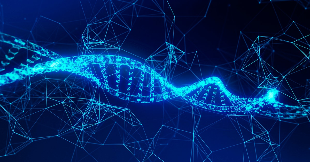 Abstract pattern of DNA.
