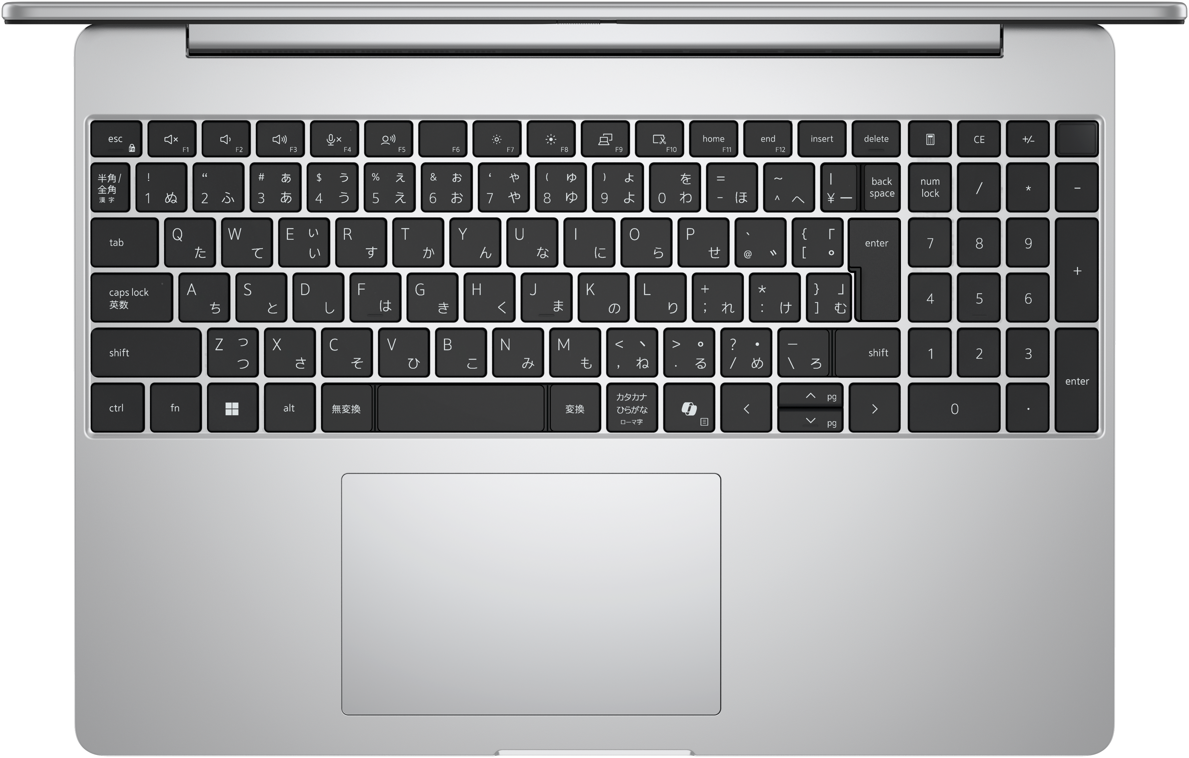 View トップダウン Dell 15ノートパソコン