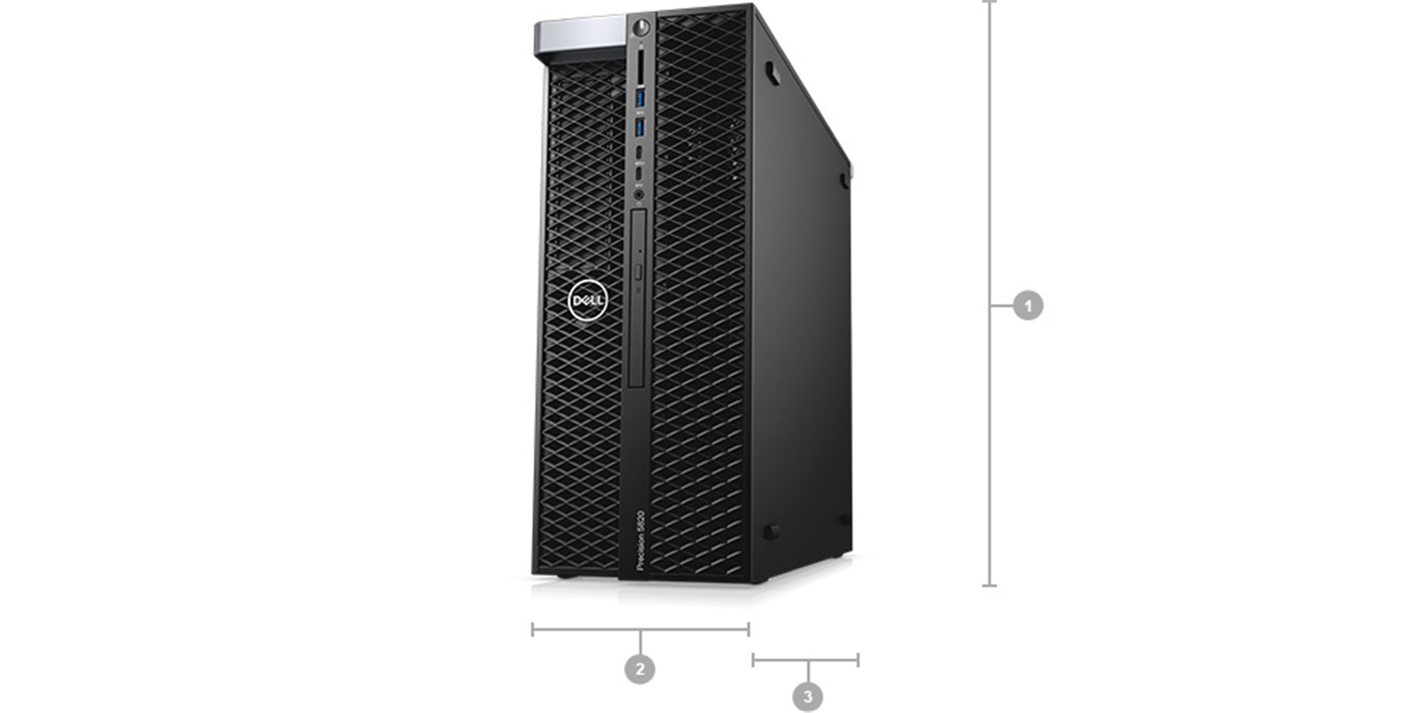 Precision 5820 Tower - Dimensions & Weight