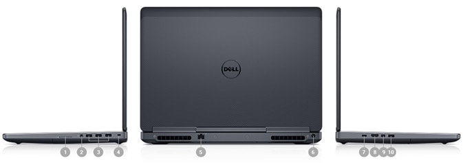Precision 15 7520 - Ports & Slots Precision 15 7520 - Ports & Slots