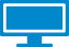 Blaues Monitorsymbol