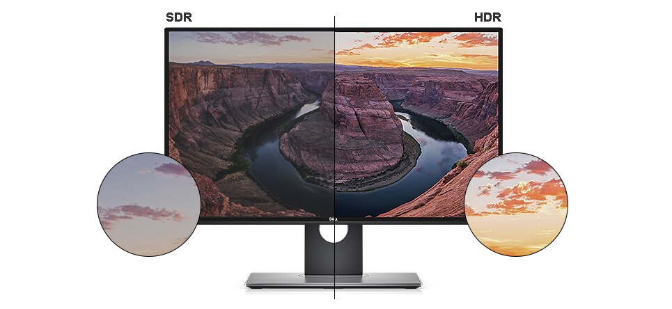 Monitor Dell U2718Q - Imagens realistas