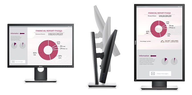 Dell P2217 Monitor â€“ Purposefully designed for comfort and convenience