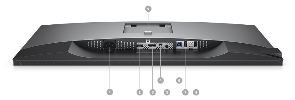 Monitor Dell U2718Q - Opções de conectividade 