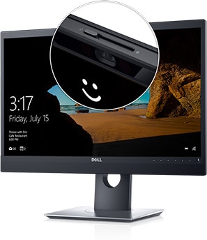 Monitor Dell P2418HZ - Pengalaman yang dipersonalisasi dan aman dengan Windows Hello