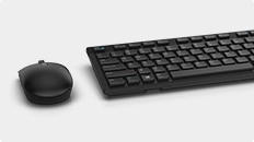 Dell P2417H Monitor - Dell Wireless Keyboard & Mouse Combo | KM636