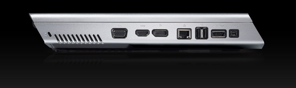 Alienware M17x Laptop ports