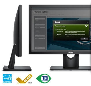 Monitor Dell 22 | E2216H: diseño ecológico y confiable
