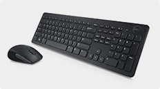 Monitor Dell 24: E2417H | Combinación de teclado | mouse inalámbricos Dell: KM636