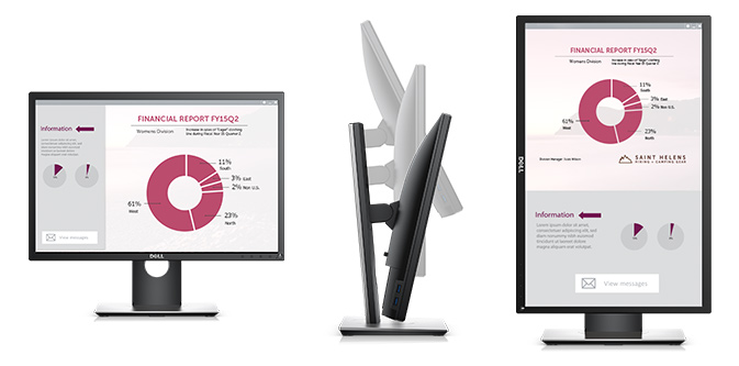 Dell 22 Monitor - P2217 | Purposefully designed for comfort and convenience.