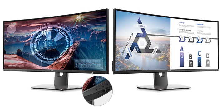 Dell UltraSharp 34 Curved Monitor - U3417W | Incredible performance whether you're on the job or in the game