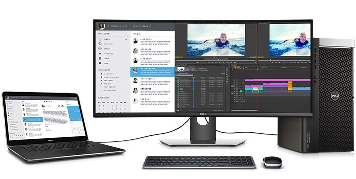 Dell UltraSharp 34 Curved Monitor - U3417W | Make the most of your time
