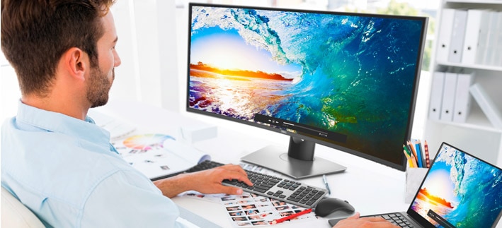  Dell UltraSharp 38 Curved Monitor | U3818DW | You'll be inspired to do more
