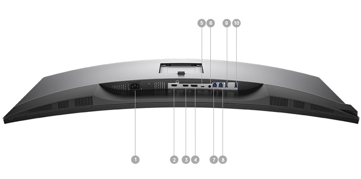 Monitor curvo 38 Dell UltraSharp | U3818DW | Opciones de conectividad 