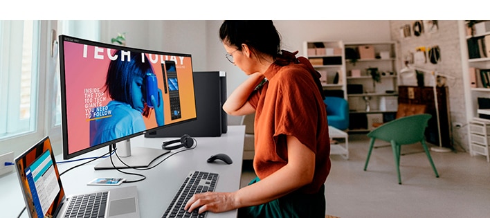 Dell UltraSharp 40 Curved WUHD Monitor : U4021QW | Your productivity hub