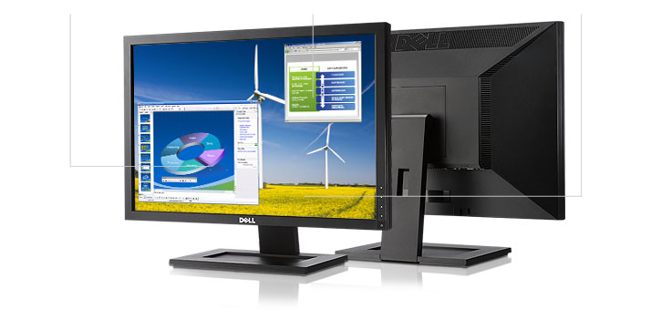 Dell E2210 widescreen monitor- At A Glance