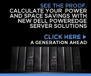 Click to Calculate Power & Space savings with Dell PowerEdge Server Solutions