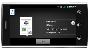 Dell Mobile Print - Print directly from your Android™ mobile device using Dell Mobile Print.  